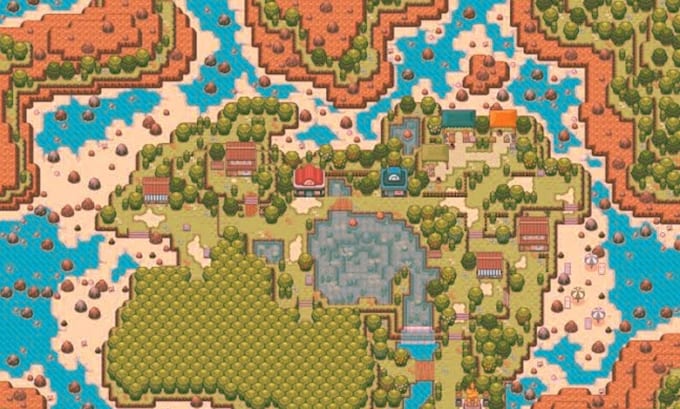 do top down pixel art tileset pixel tilemap and animation for your game platform