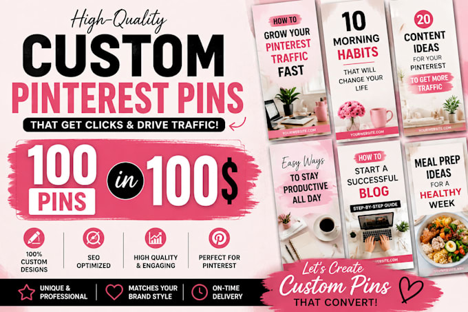 create high converting pinterest pin design for your brand
