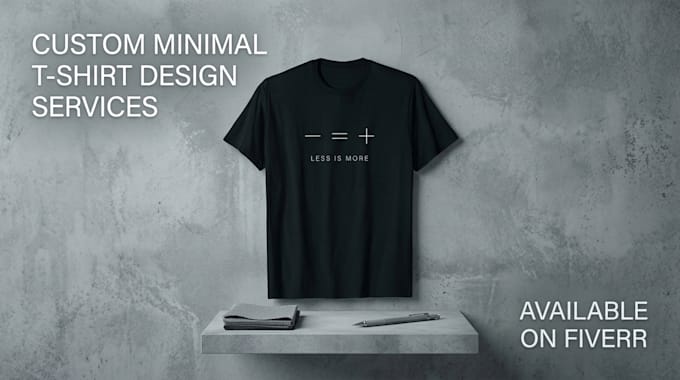 do minimal t shirt design