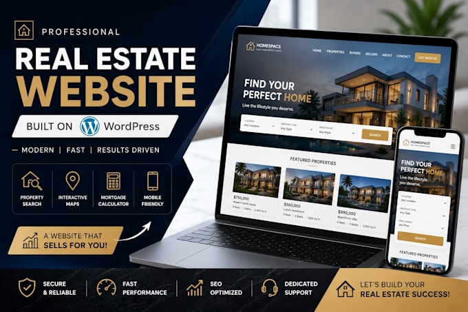 create your real estate website in wordpress