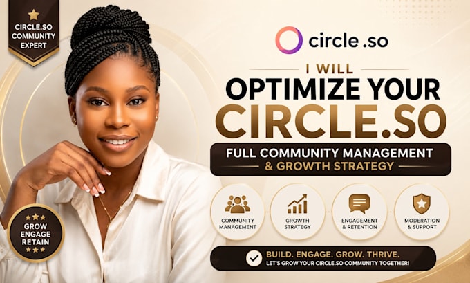 optimize your circle so community with full management and growth strategy