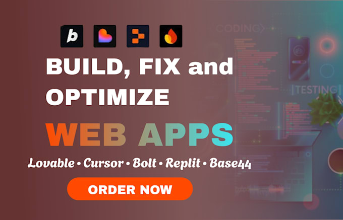 build fix, optimize web app with lovable, cursor, replit, base44, supabase, bolt