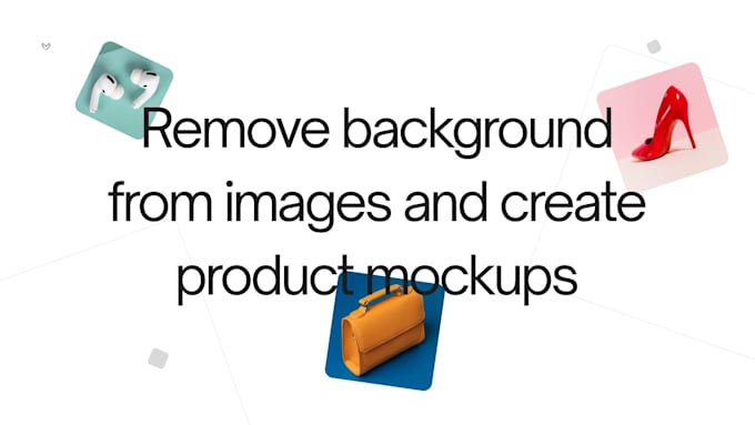 remove background from images and create product mockups