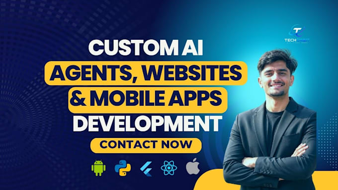 develop ai agents, ai web application, saas developer, and custom software