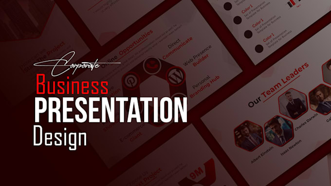 create business powerpoint presentation, google slides and canva pitch deck