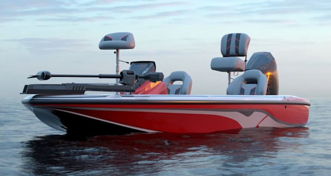 create realistic 3d boat model, 3d ship model, yacht model
