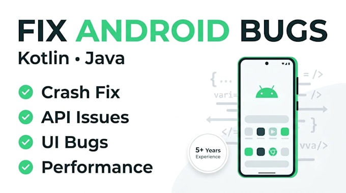 fix bugs and crashes in your android kotlin or java app