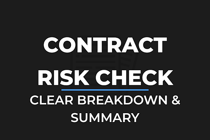 contract review risk analysis