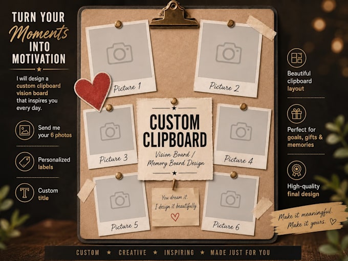 transform your photos into a beautiful custom memory board