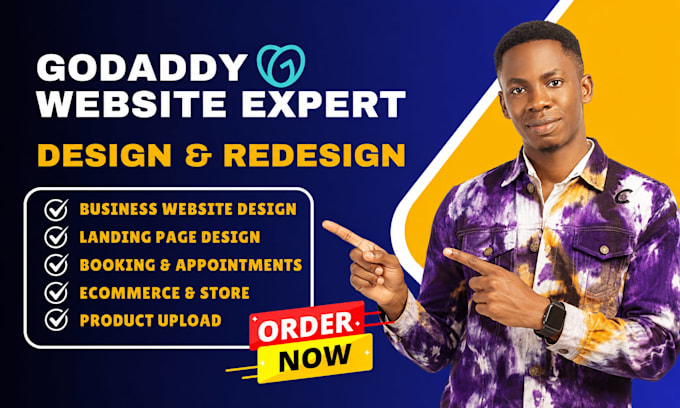 design godaddy website redesign godaddy website design develop godaddy website