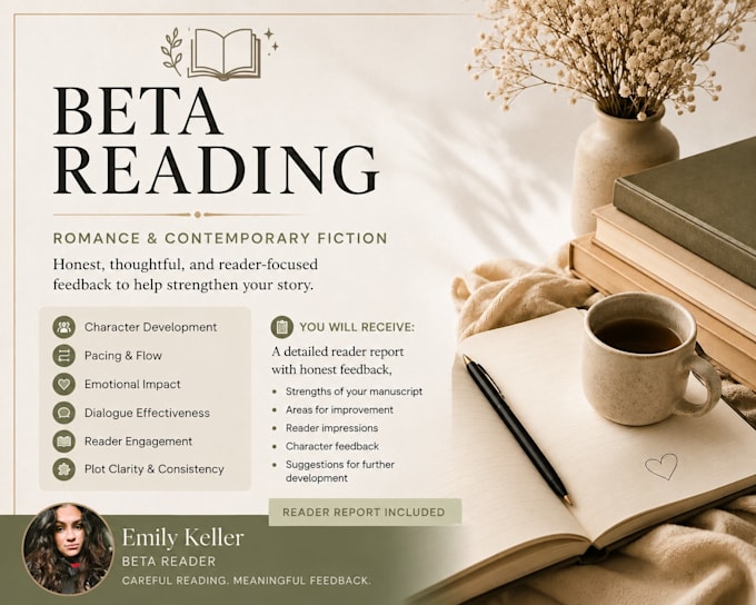 beta read your romance manuscript