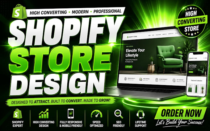 design shopify website shopify store design ecommerce store design automation