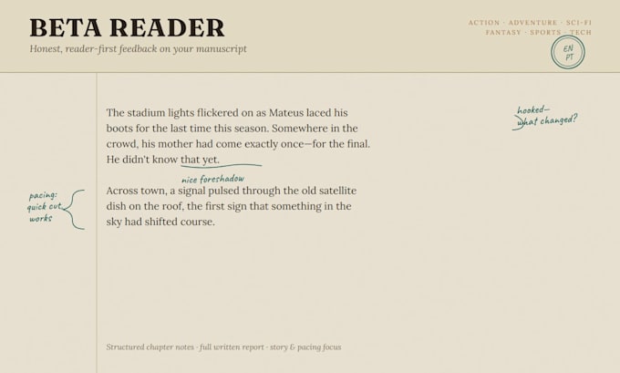 be your beta reader
