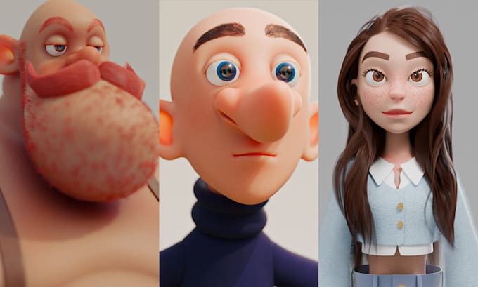 create a professional stylized 3d character