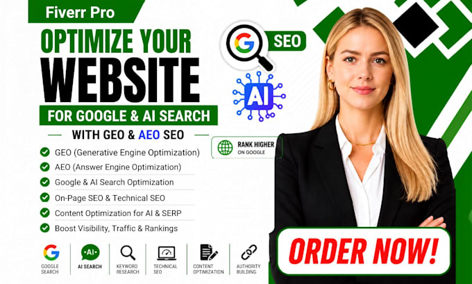 optimize your website for google, ai search with GEO aeo seo