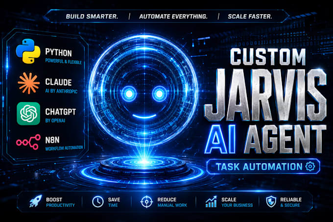 build a custom jarvis ai assistant and voice assistant for task automation