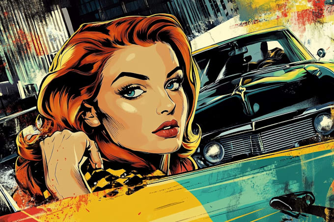 create art space superhero comic book illustrations