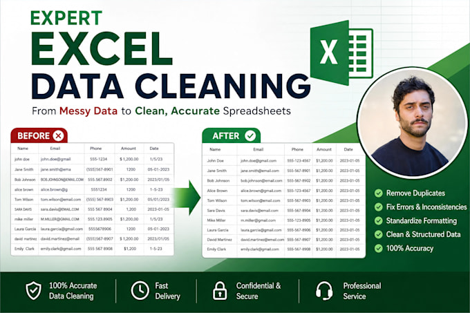 clean and organize your messy excel data for analysis cleaning, formula, lookup