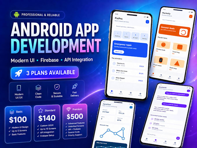 develop a modern android app for your business or startup