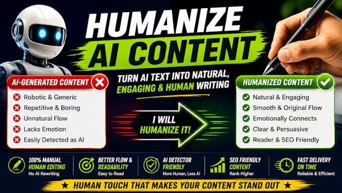 humanize ai content and rewrite ai text
