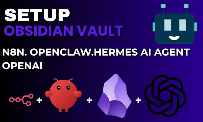 setup n8n openclaw hermes agent obsidian vault dashbaord