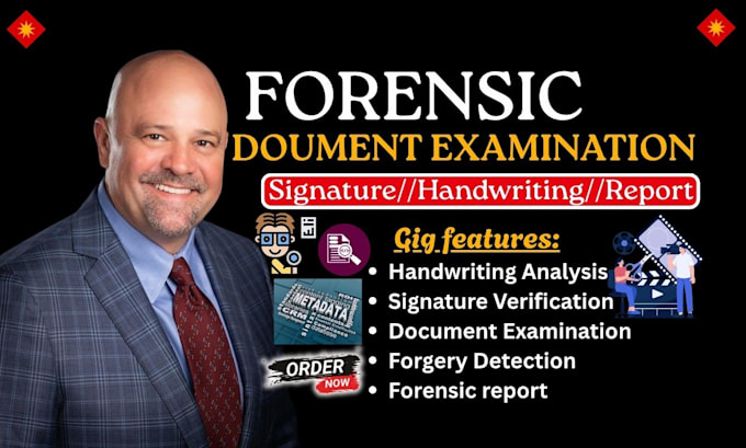 do forensic document, handwriting analysis, signature verification, report