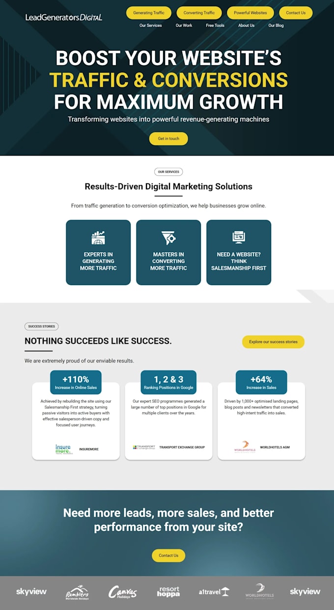design and build a professional wordpress elementor website