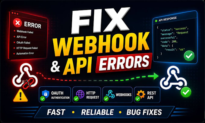 fix webhook errors, API integration, oauth and automation bugs