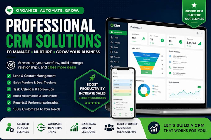 do hubspot crm setup customization, sales pipeline, dashboard and workflow setup