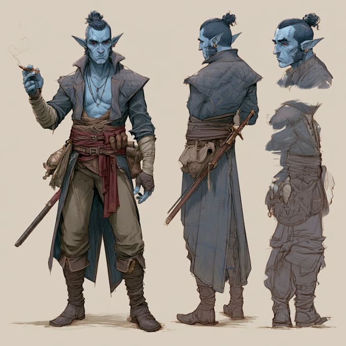 dnd character design and illustration