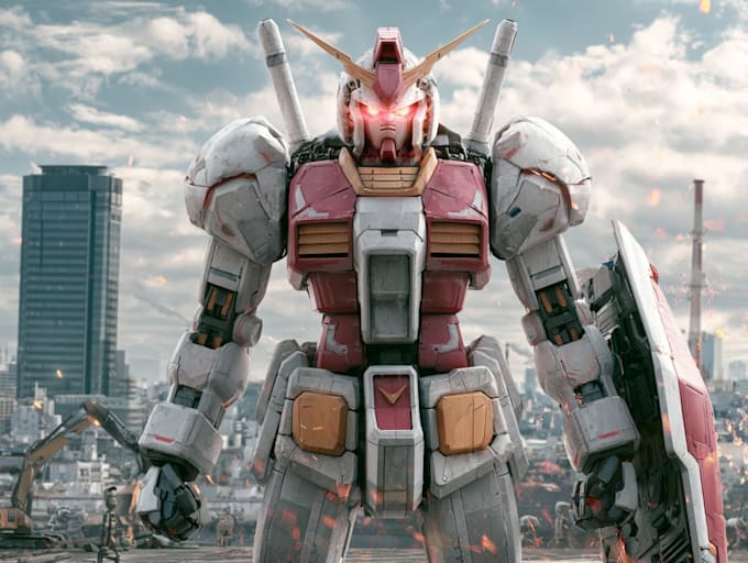 do mecha robot ,armor ,gundam or realism style
