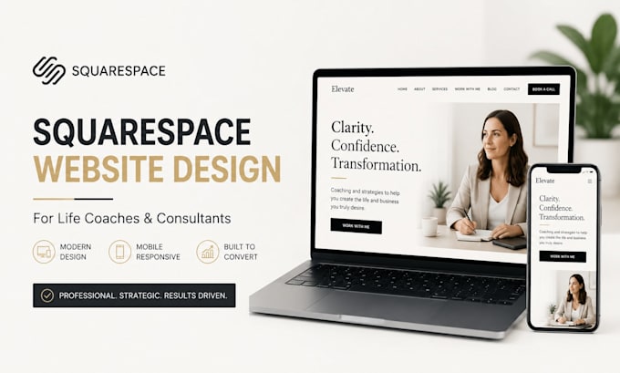 design squarespace life coaches website consultants website squarespace website