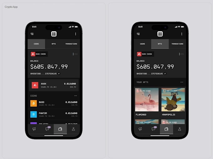 develop a decentralized crypto wallet app for IOS and android