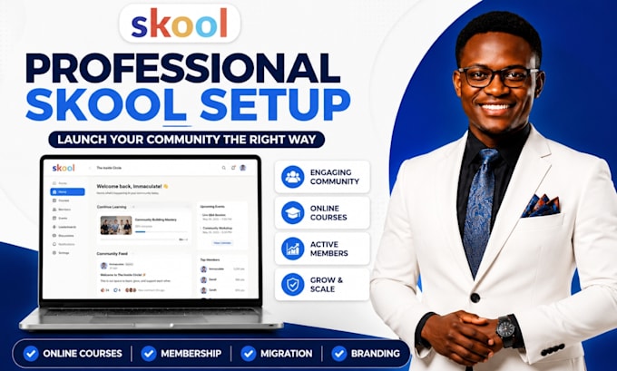 setup your skool community online courses skool membership platform manager