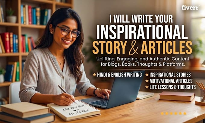 write inspirational stories, thoughts, and hindi content