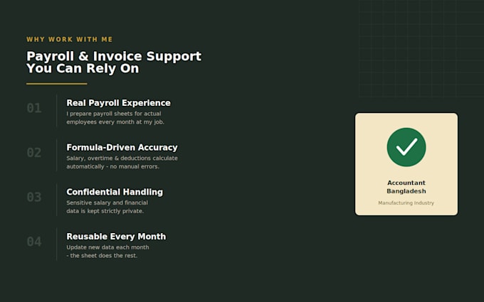 set up your payroll sheet and invoice tracker in excel