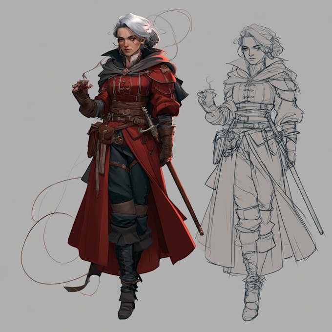 unique dnd  cahracter art