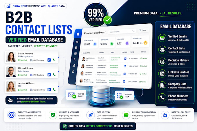 target b2b contact list and verified email database