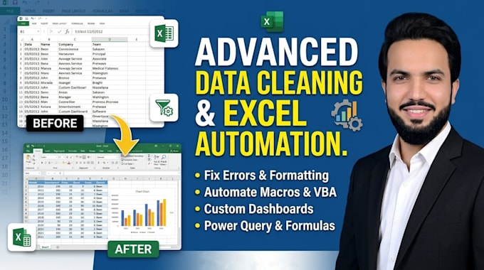 advanced data cleaning and excel automation
