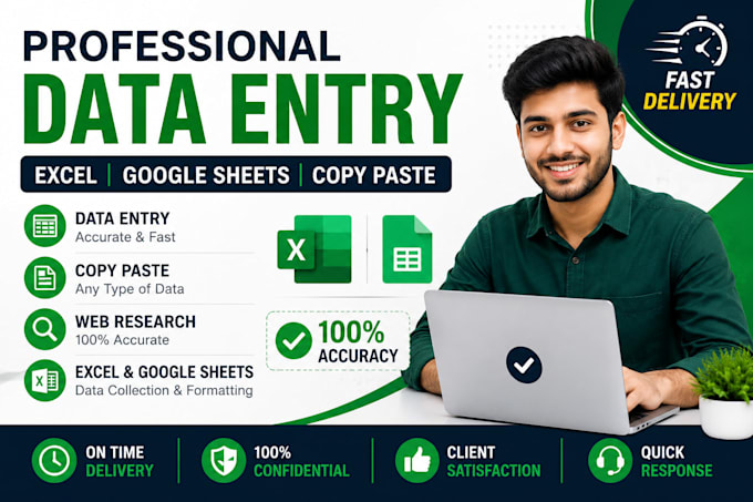 do data entry excel and copy paste