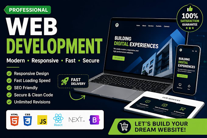 build a professional responsive website