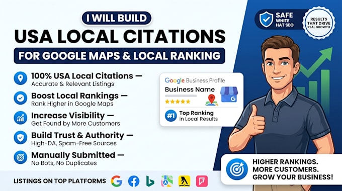 do manual USA local citations for local SEO ranking