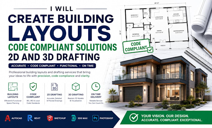 create building layouts code compliant solutions 2d and 3d drafting