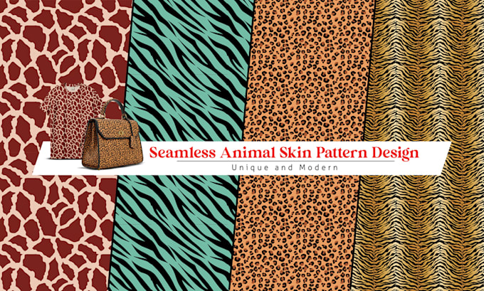create premium animal skin and texture pattern design