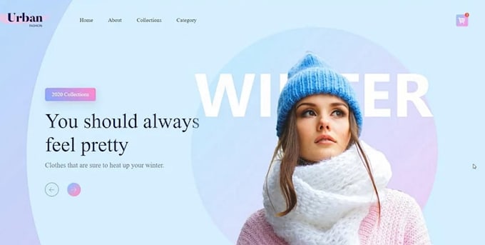 develop awesome animated portfolio website