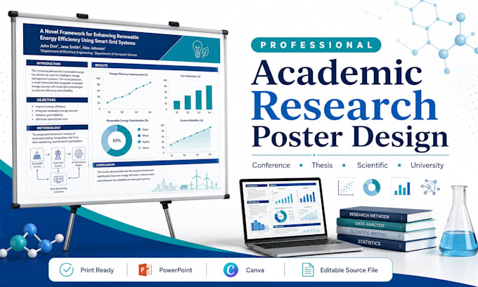 create a professional scientific research poster