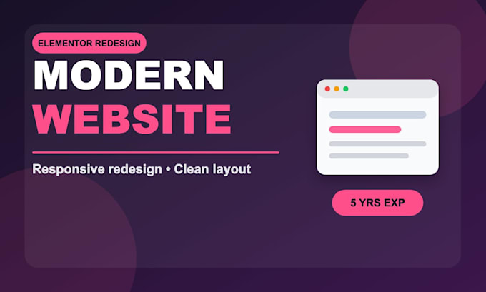 redesign your wordpress website with elementor
