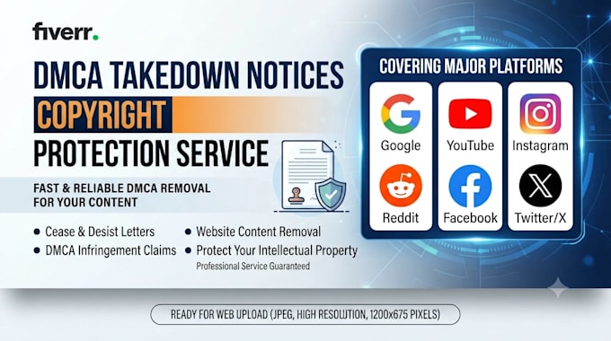 send dmca takedown notice to remove copyright infringement