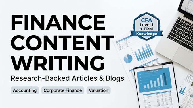write accounting, bookkeeping and corporate finance articles