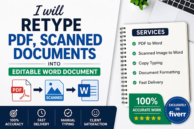 retype scanned documents,image,and pdf into word
